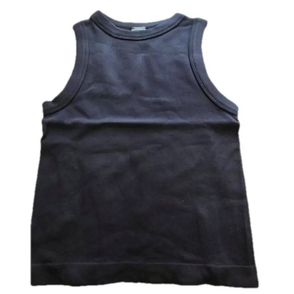 Cropped, ribbed tank